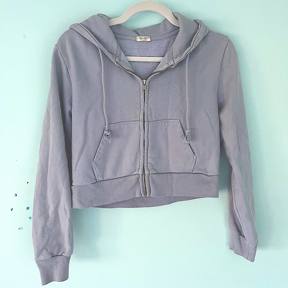 John Galt Cropped Hoodie🤍🧸💌🛍️